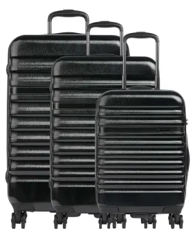  Bugatti Corium Set valigie trolley (4 ruote) nero 3-pc.  