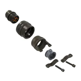Connettore circolare MIL Maschio Amphenol Socapex, Ad angolo diritto, 4 poli, Femmina, Montaggio su cavo